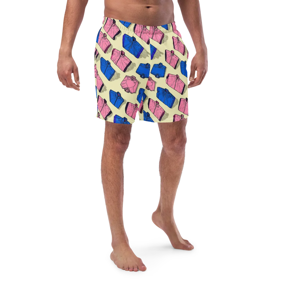 Puffer Parade on Swim Trunks — Front