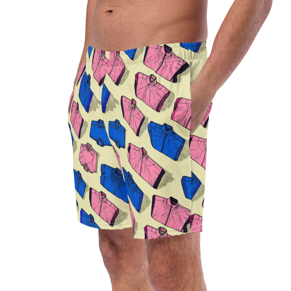 Puffer Parade on Swim Trunks — Left Front