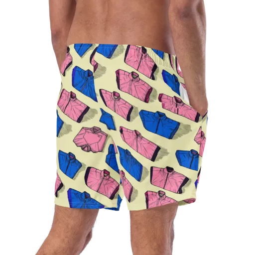 Puffer Parade on a Swim Trunks