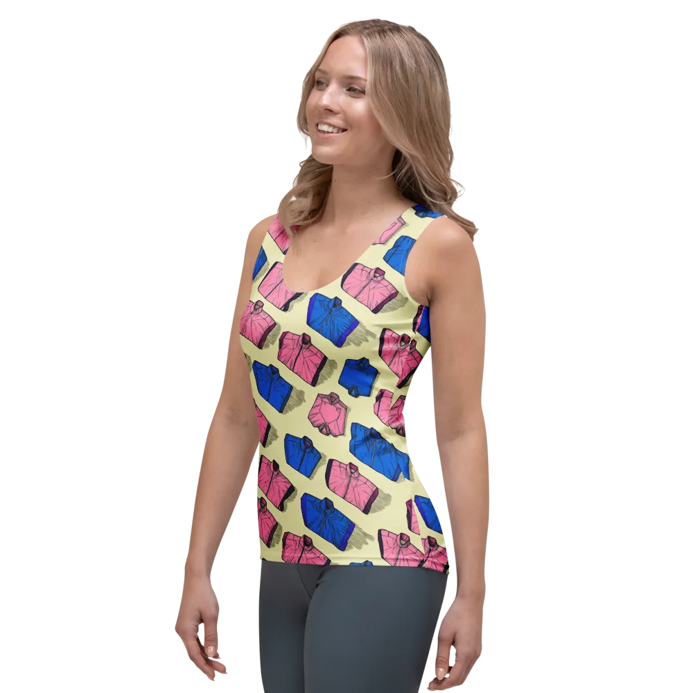 Puffer Parade on Women's Tank Top — Left Front
