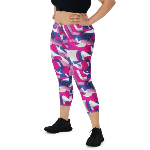 Pink Power Suit on a Capri Leggings