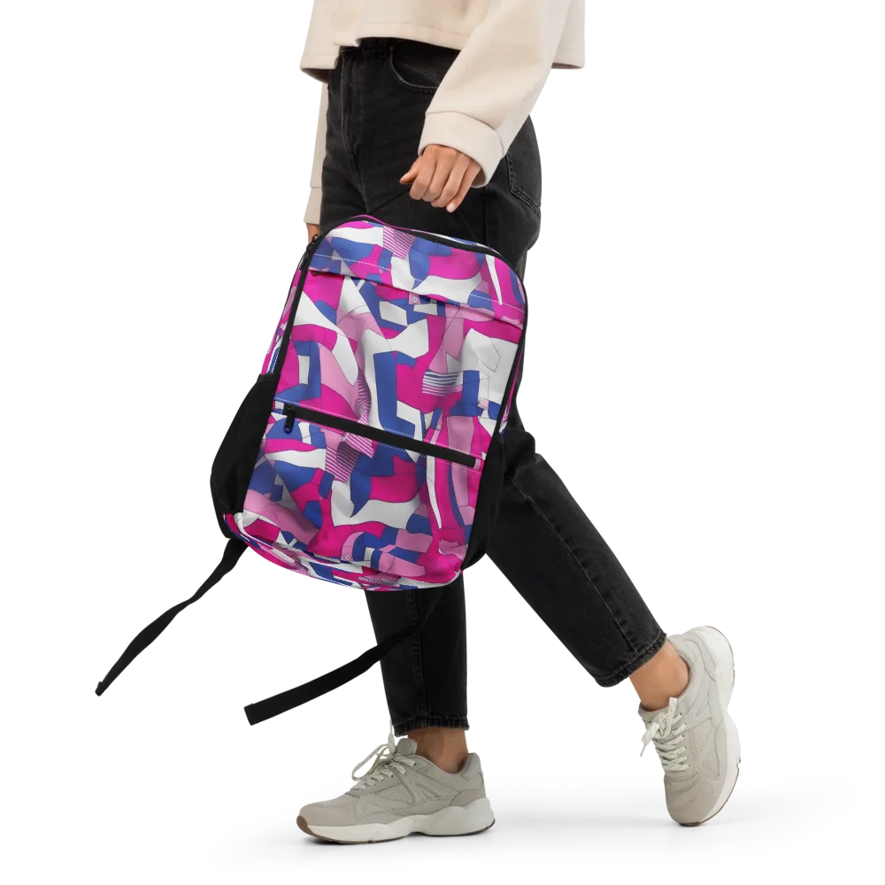 Pink Power Suit on Utility Backpack — Front