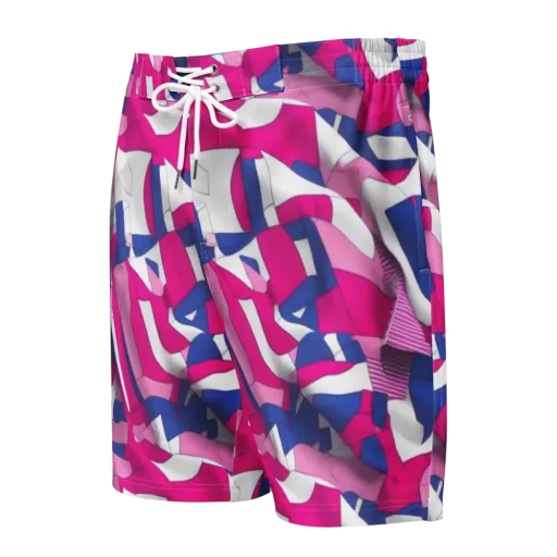 Pink Power Suit on a Men's Board Shorts