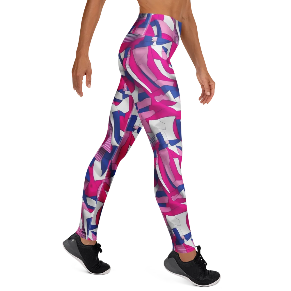 Pink Power Suit on Yoga Leggings — Right