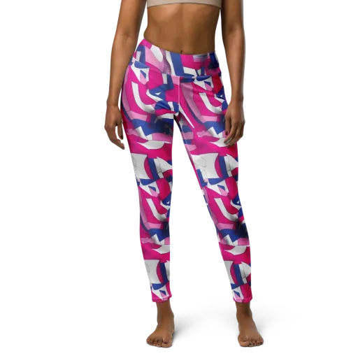 Pink Power Suit on a Yoga Leggings