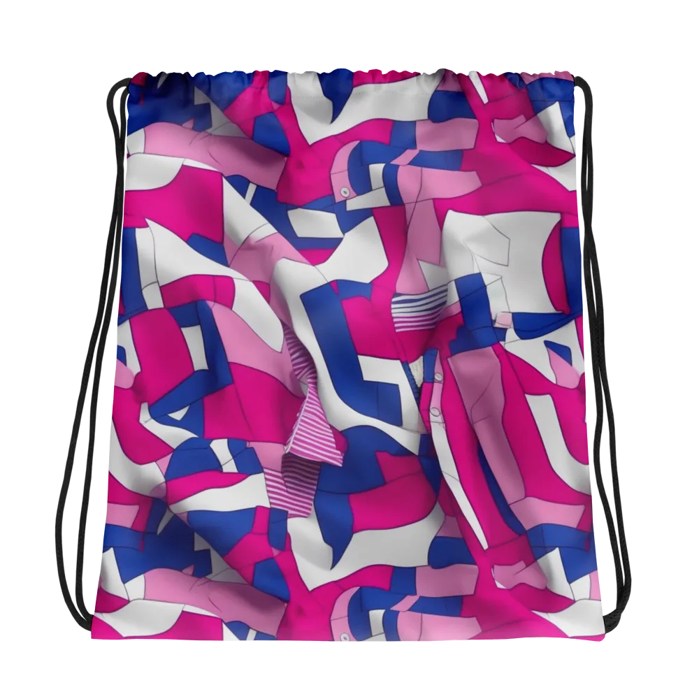 Pink Power Suit on Drawstring Bag — Photo