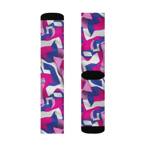 Pink Power Suit on a Socks