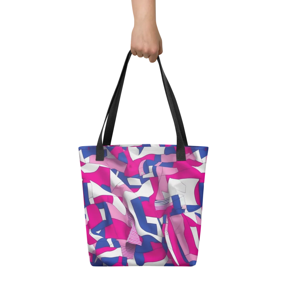 Pink Power Suit on Tote Bag — Front