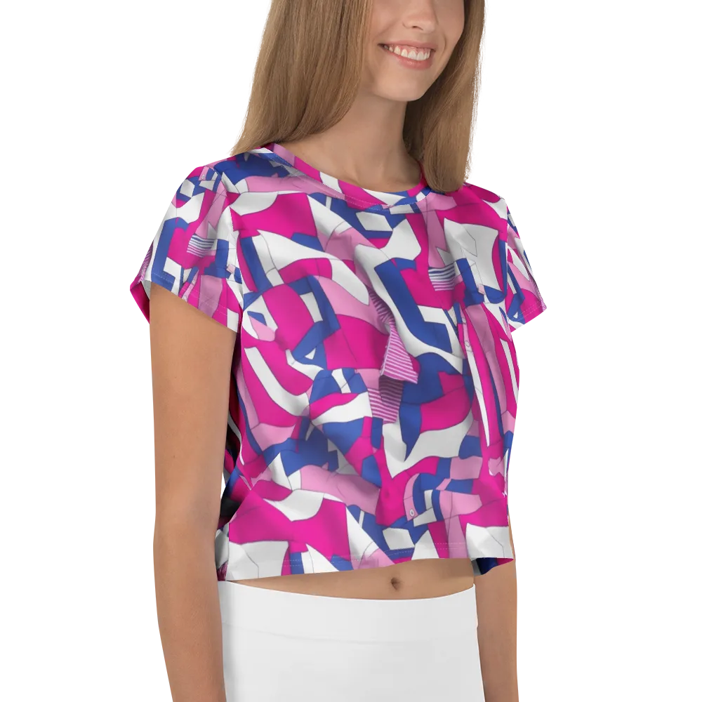 Pink Power Suit on Crop Tee — Right