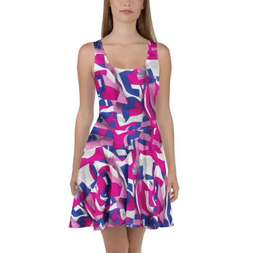 Pink Power Suit on a Skater Dress