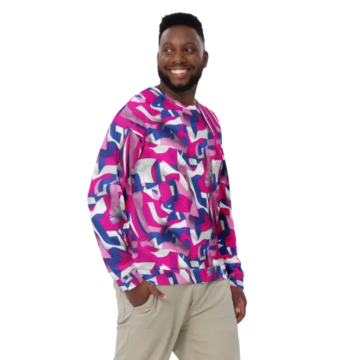 Pink Power Suit on a Sweatshirt
