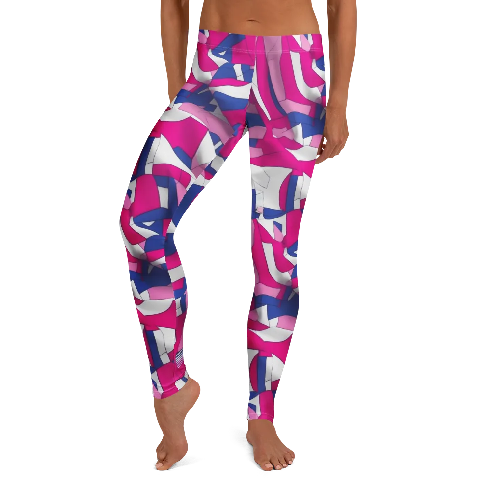Pink Power Suit on Leggings — Front