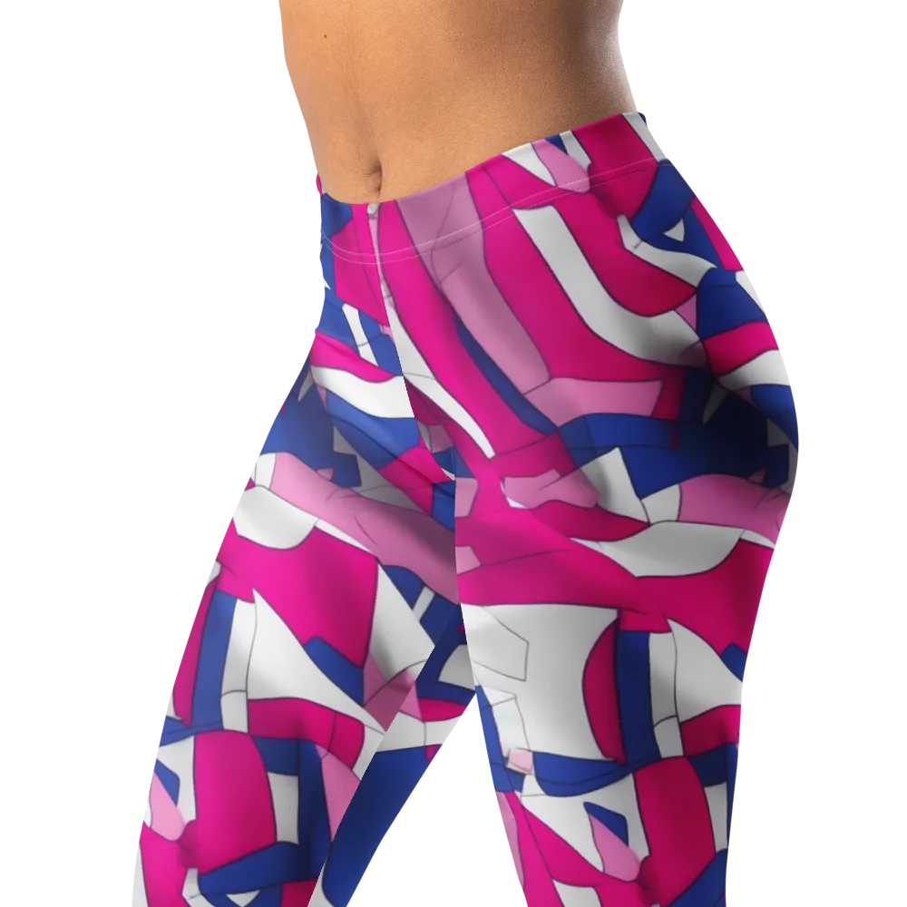Pink Power Suit on Leggings — Left Front
