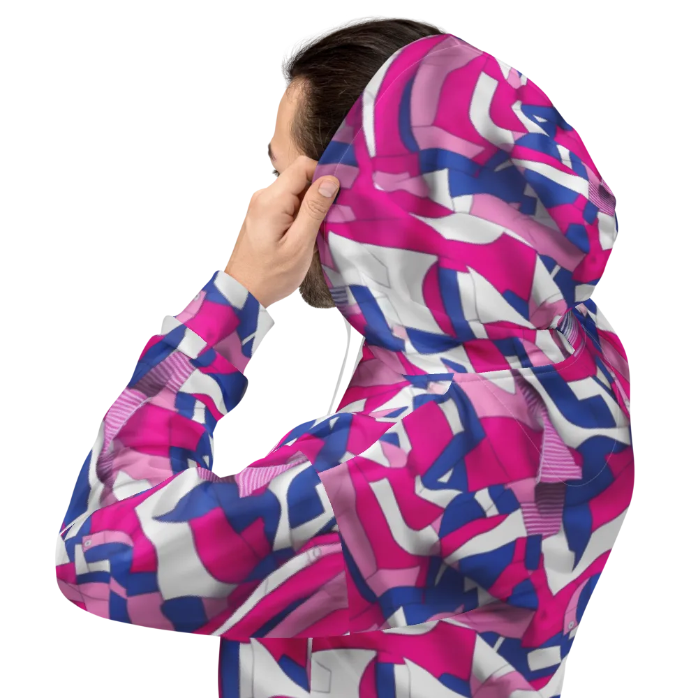Pink Power Suit on Hoodie — Back