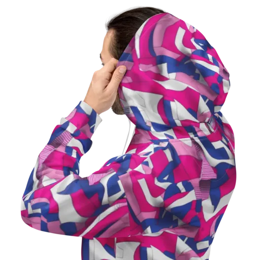 Pink Power Suit on a Hoodie
