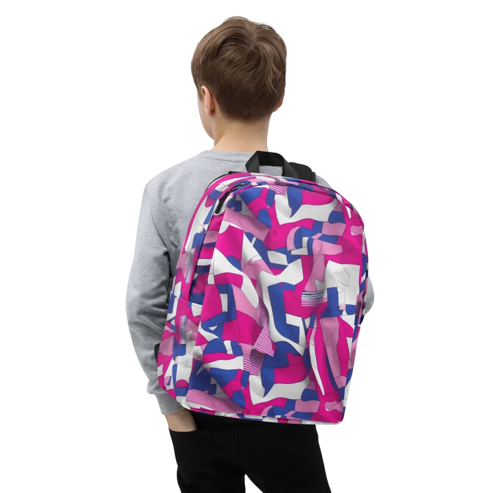 Pink Power Suit on Minimalist Backpack — Zoomed-in