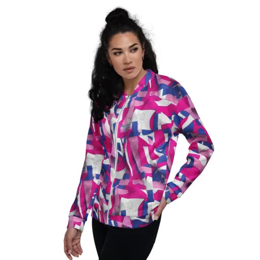 Pink Power Suit on a Bomber Jacket