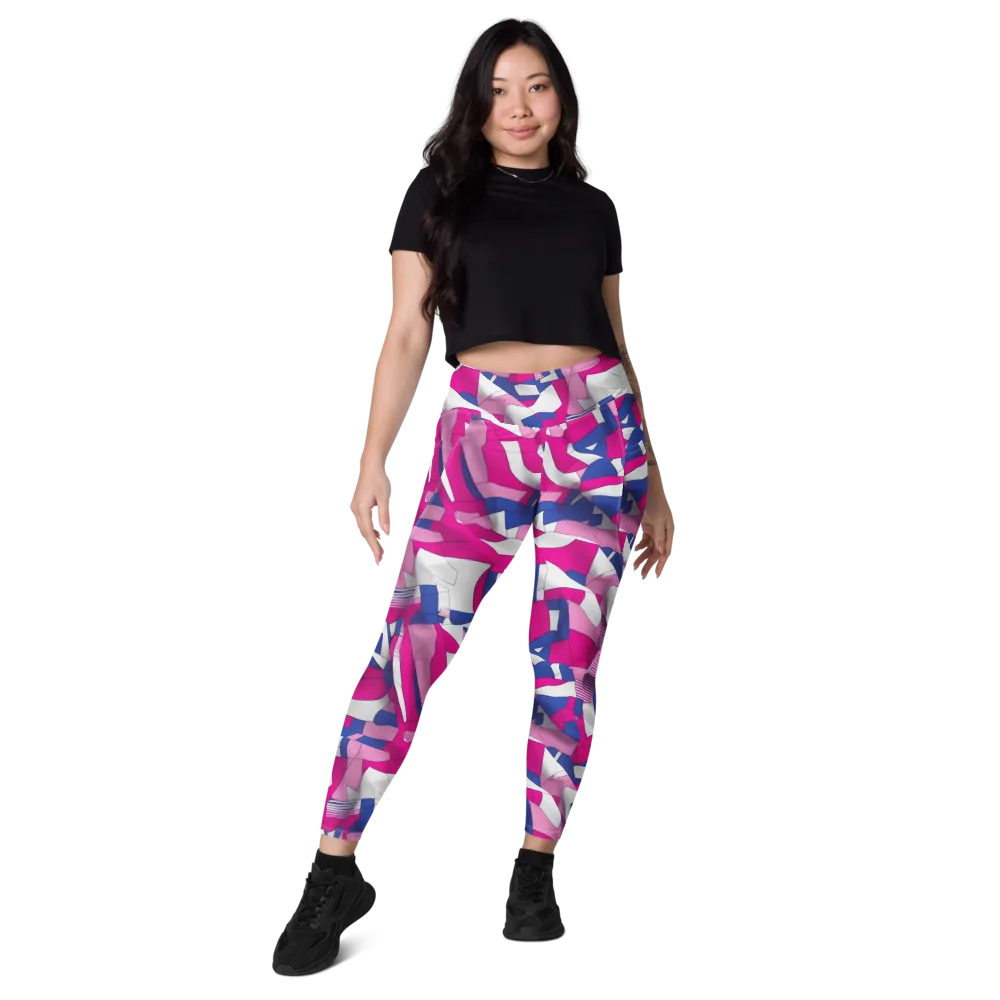 Pink Power Suit on Leggings with Pockets — Front