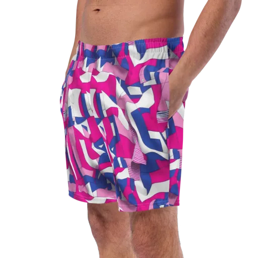Pink Power Suit on a Swim Trunks