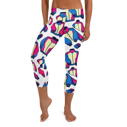 Neon Windbreak on a Capri Leggings