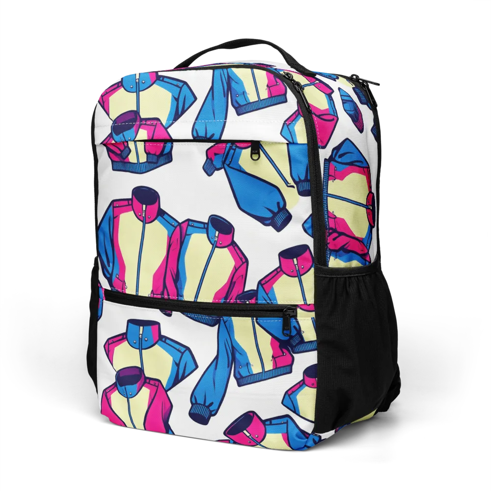 Neon Windbreak on Utility Backpack — Left Front