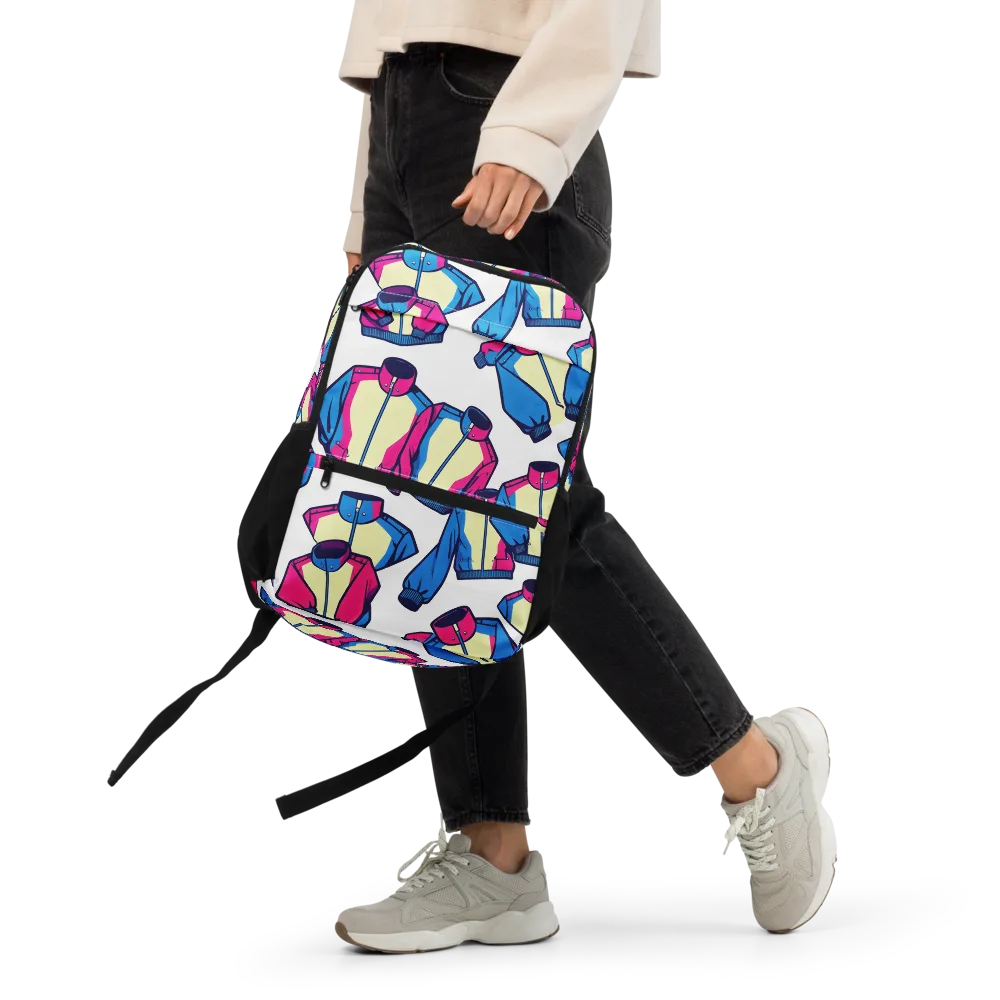 Neon Windbreak on Utility Backpack — Front