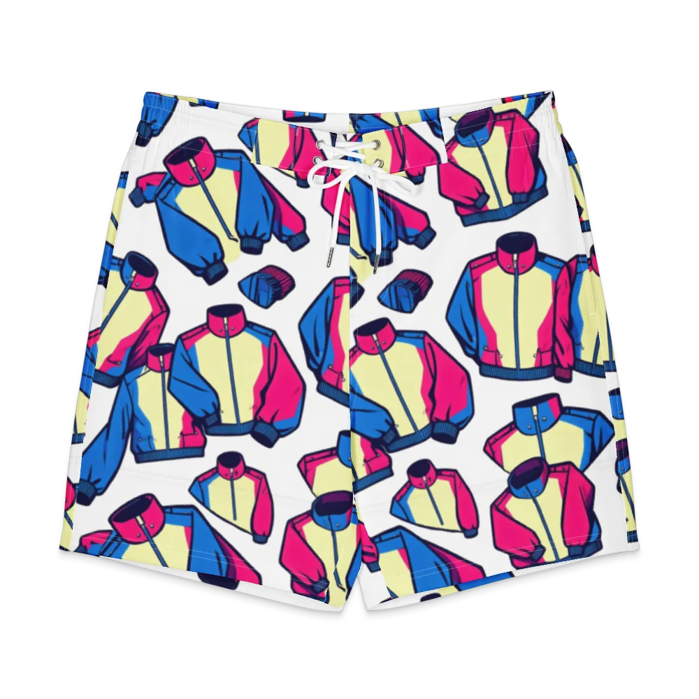 Neon Windbreak on Men's Board Shorts — Front