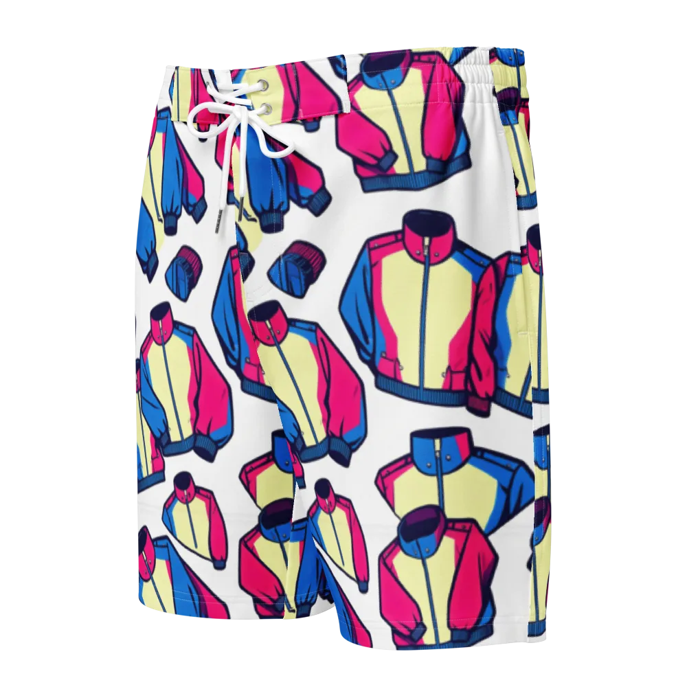Neon Windbreak on Men's Board Shorts — Front