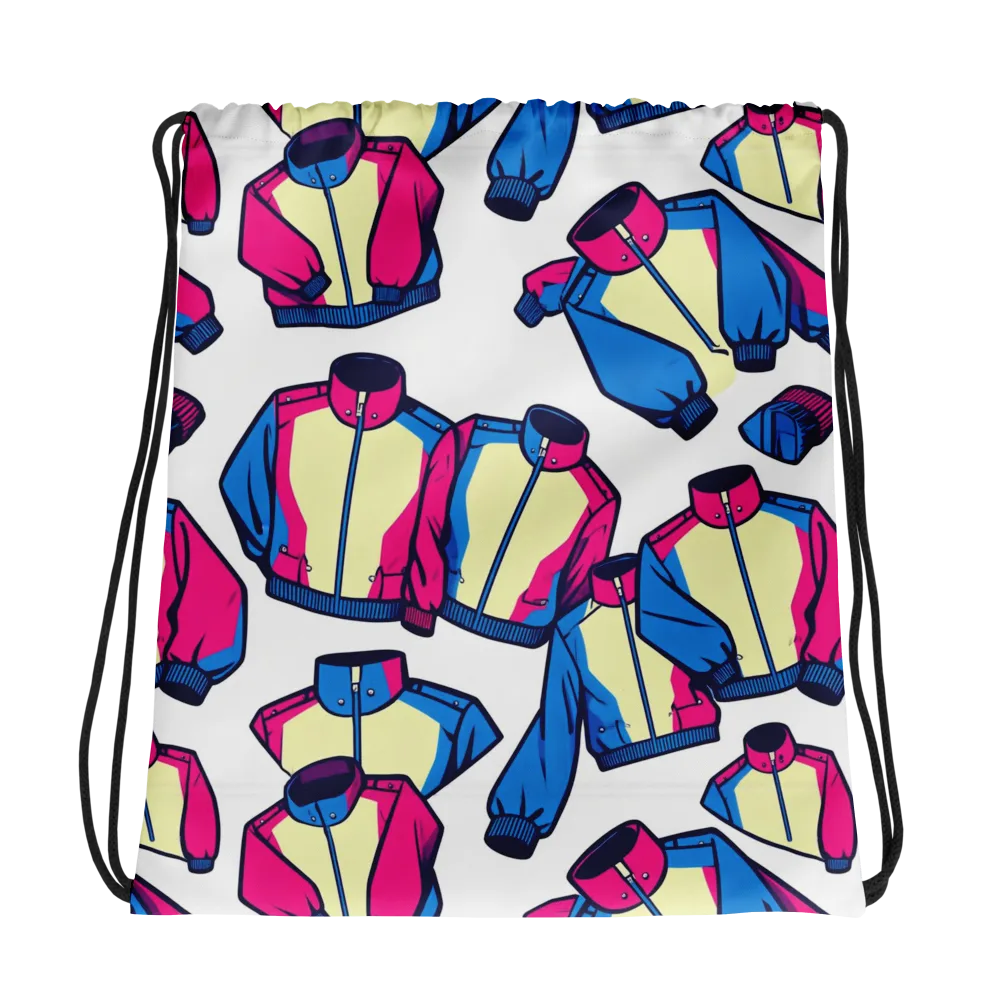 Neon Windbreak on Drawstring Bag — Photo