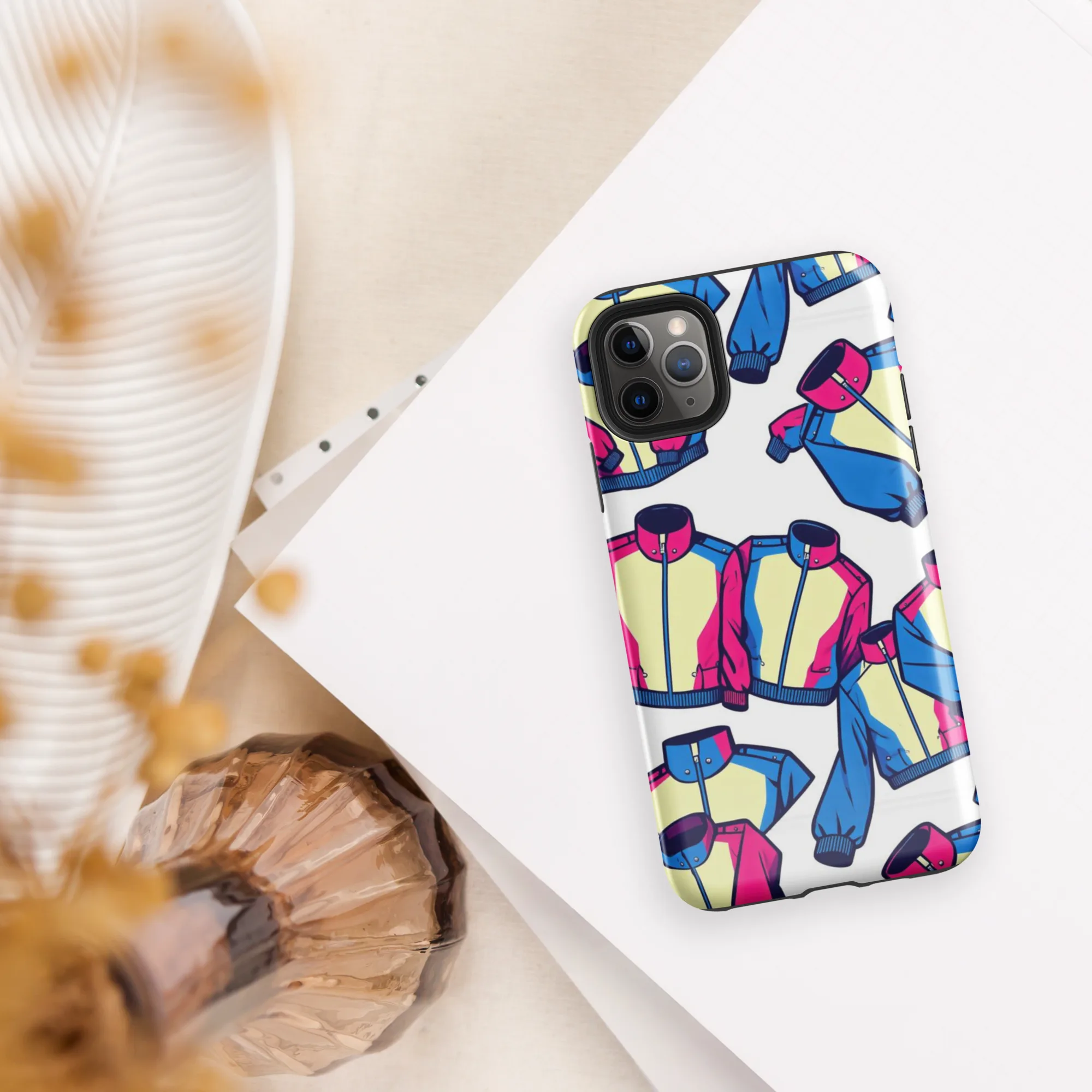 Neon Windbreak on Tough Case for iPhone® — Front