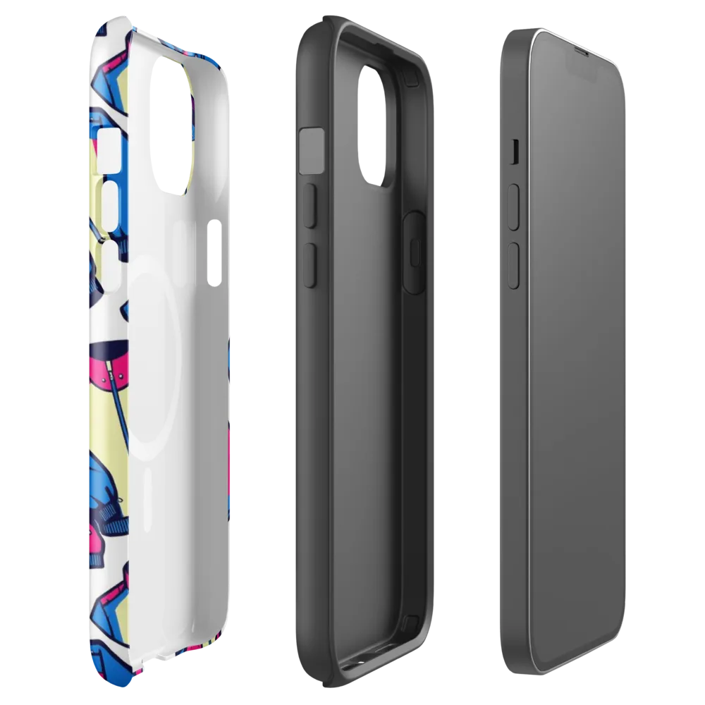 Neon Windbreak on MagSafe Tough Case for iPhone® — Front