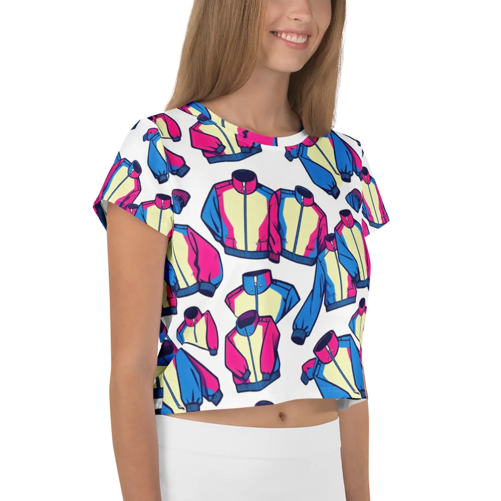 Neon Windbreak on Crop Tee — Right
