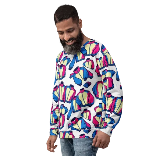 Neon Windbreak on a Sweatshirt