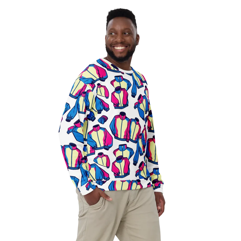 Neon Windbreak on Sweatshirt — Front