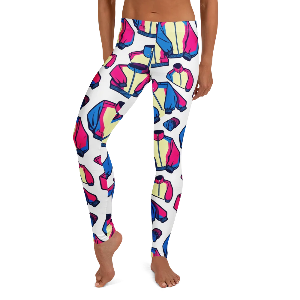 Neon Windbreak on Leggings — Front
