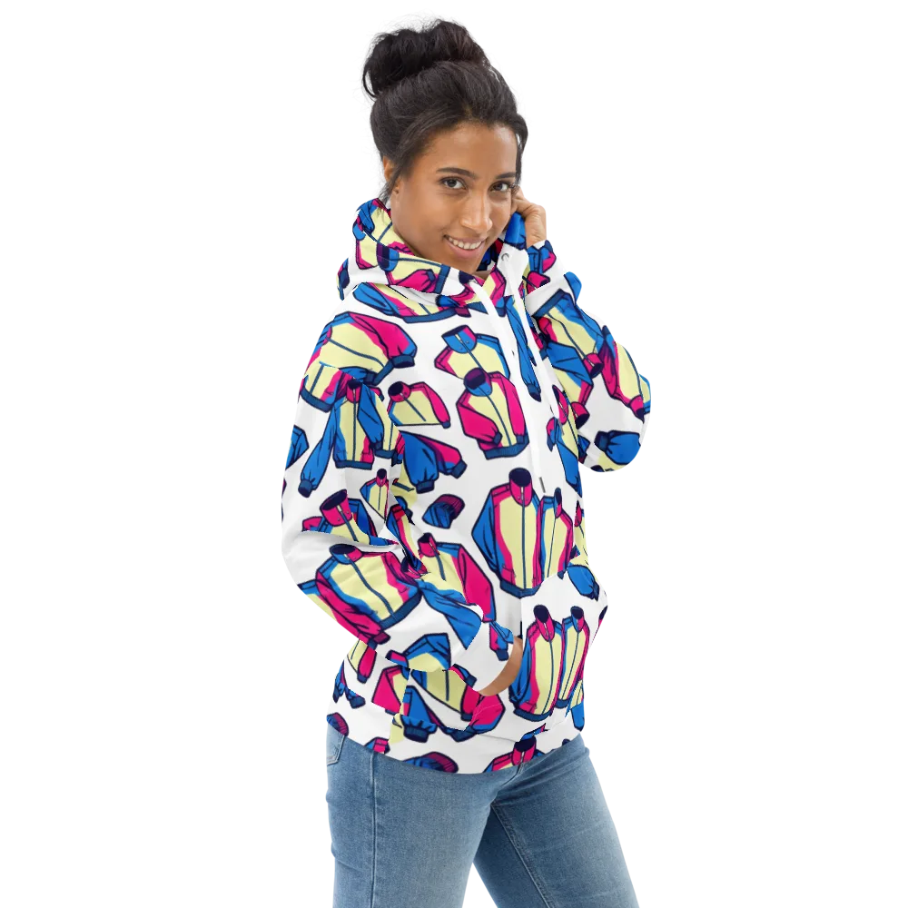 Neon Windbreak on Hoodie — Right