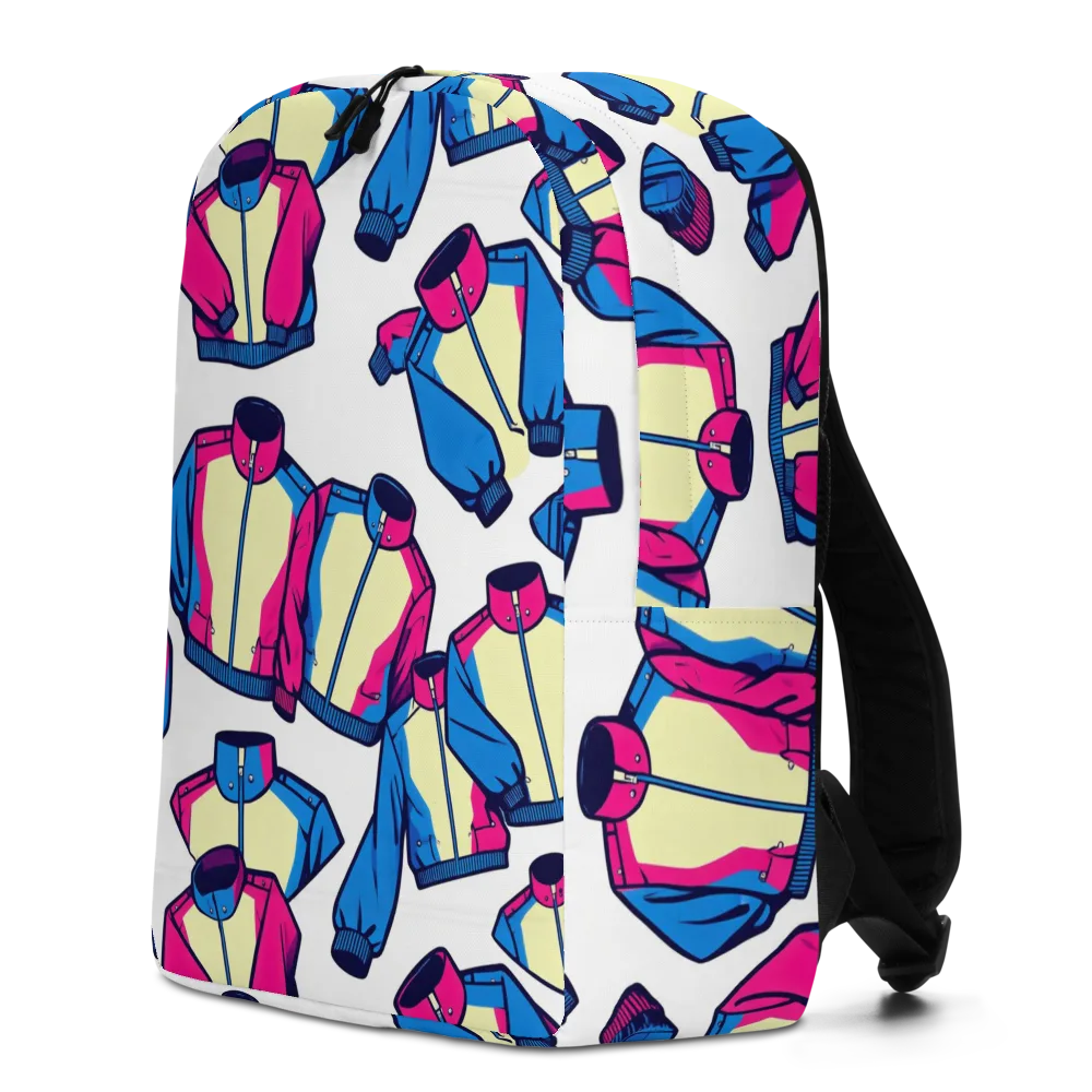 Neon Windbreak on Minimalist Backpack — Left
