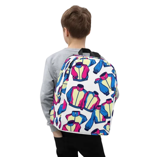 Neon Windbreak on a Minimalist Backpack