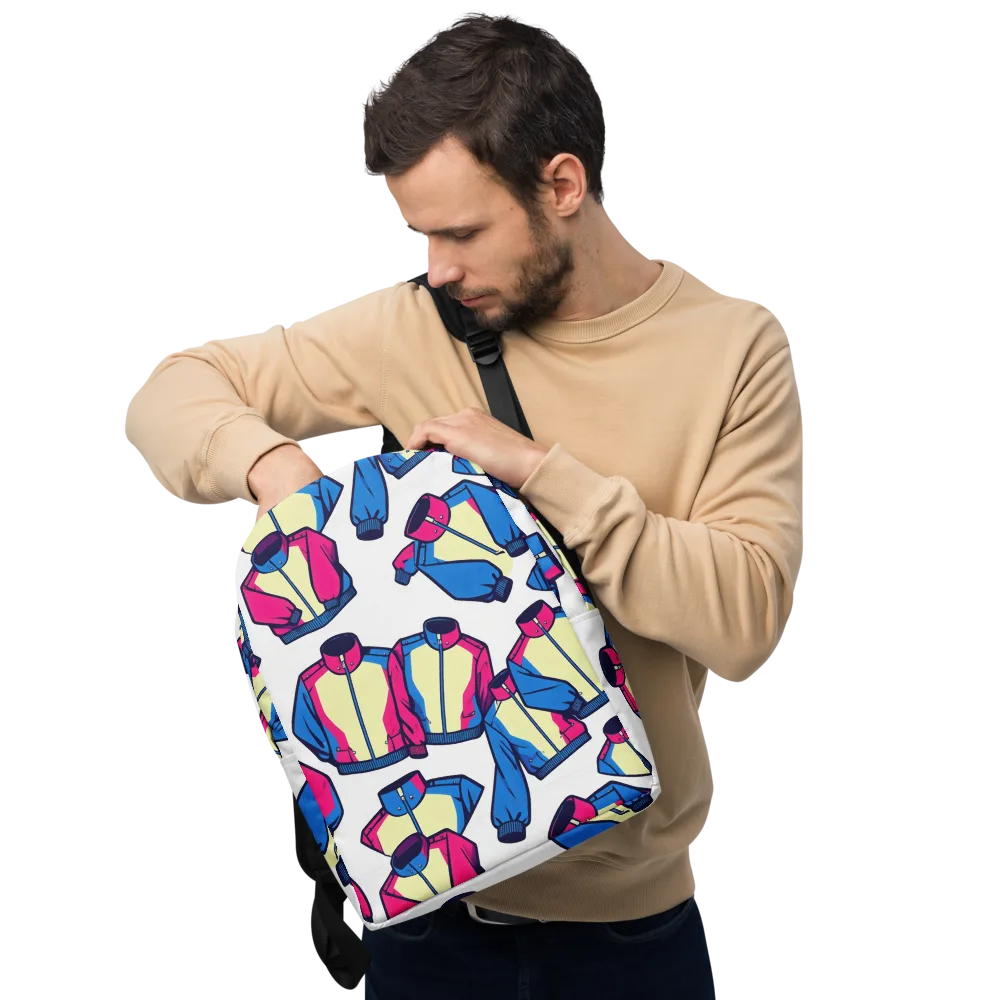 Neon Windbreak on Minimalist Backpack — Front