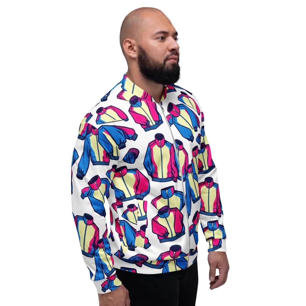 Neon Windbreak on Bomber Jacket — Right