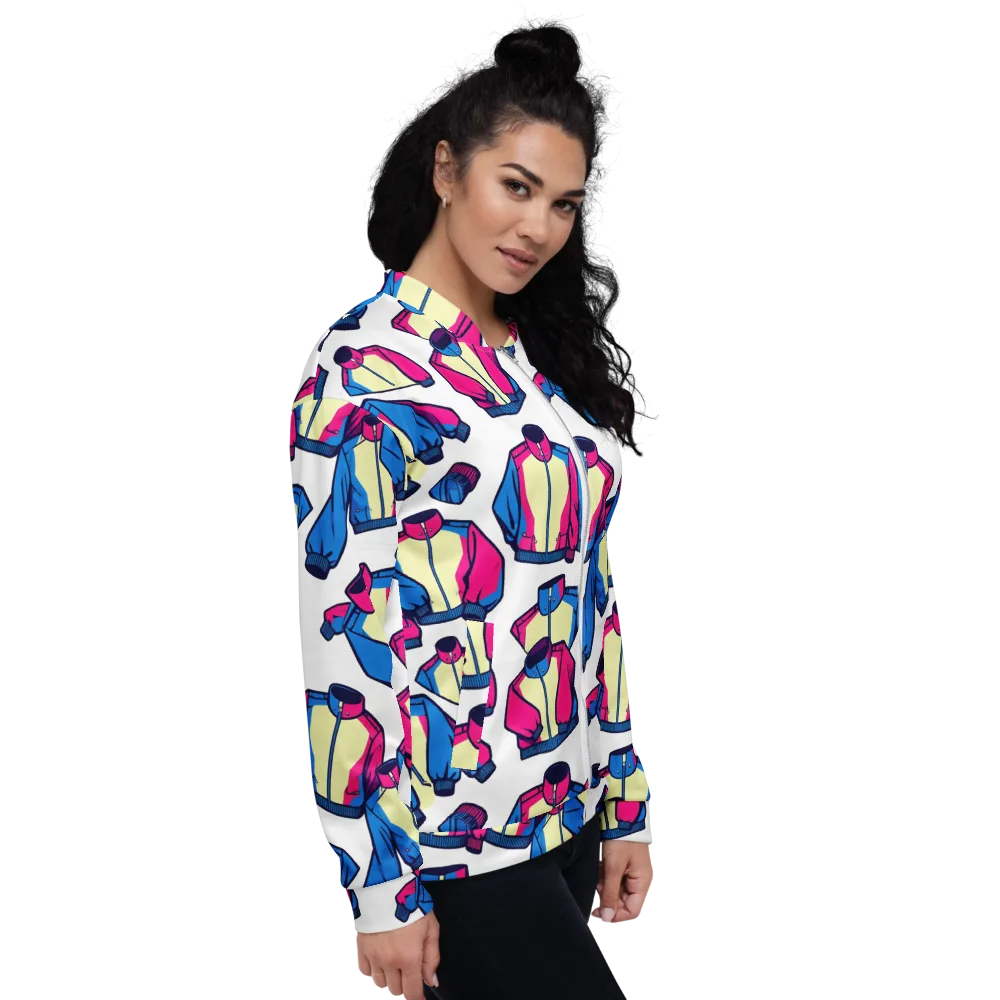 Neon Windbreak on Bomber Jacket — Right