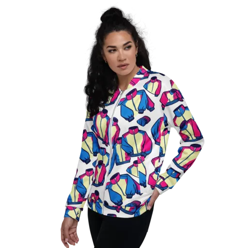 Neon Windbreak on a Bomber Jacket