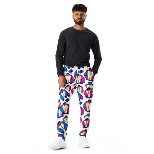 Neon Windbreak on a Men's Joggers