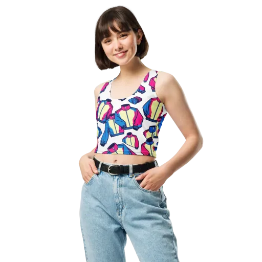 Neon Windbreak on a Crop Top