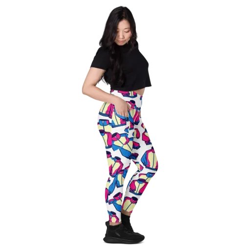 Neon Windbreak on a Leggings with Pockets