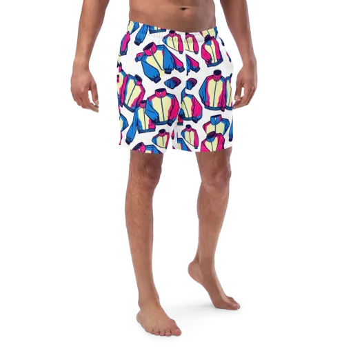 Neon Windbreak on a Swim Trunks
