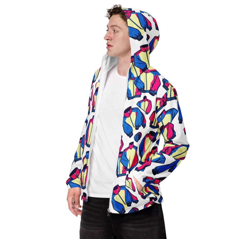 Neon Windbreak on Men's Windbreaker — Left Front