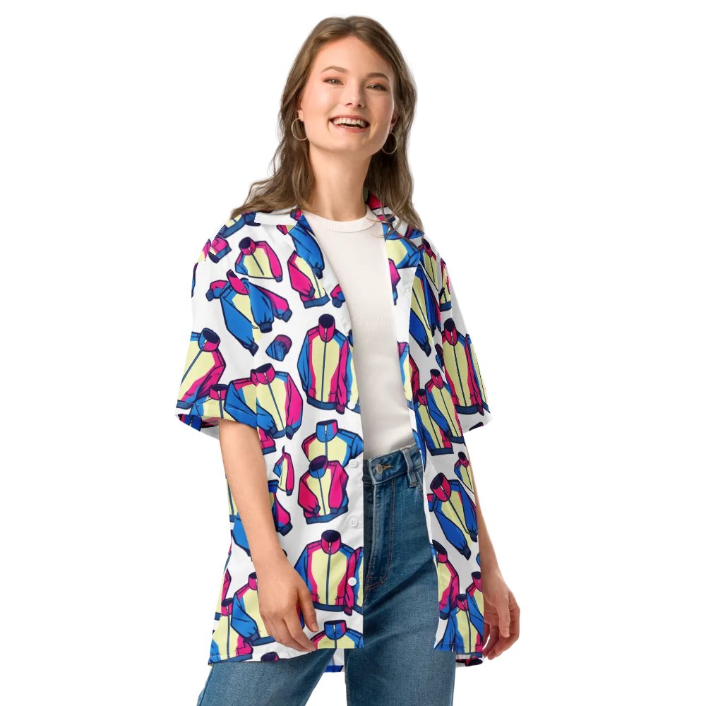Neon Windbreak on Button Shirt — Front