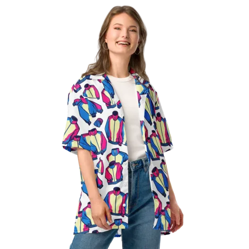 Neon Windbreak on a Button Shirt
