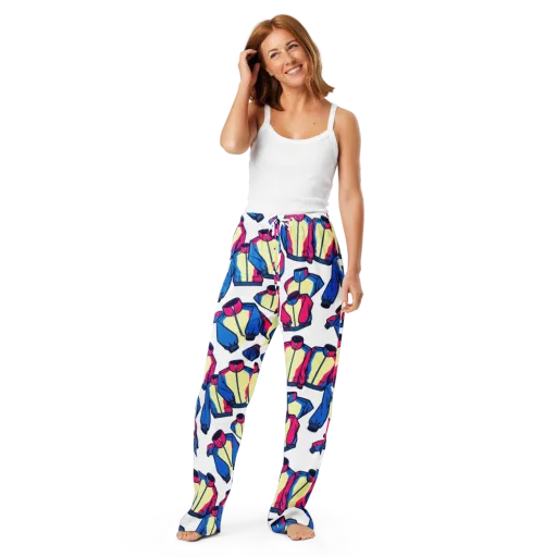 Neon Windbreak on a Women's Pajama Pants